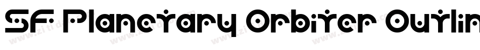 SF Planetary Orbiter Outline字体转换